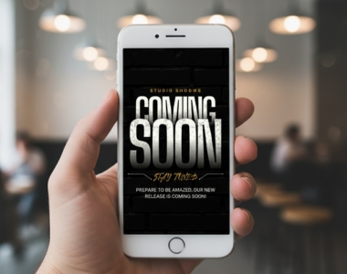 Studio Shodwe teaser coming soon typography editorial design by Sawaira Asghar